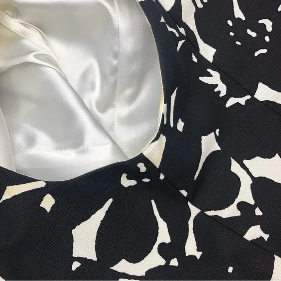 White House Black Market (WHBM) Floral Print Sleeveless Sheath Dress With A Belt - Picture 8 of 12